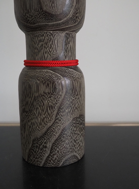 中古桐木花器日式实木花道器