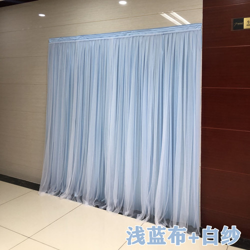 定制网红直播背景纱魔术贴婚庆背景装饰生日求婚布置抖音背景装饰 - 图1