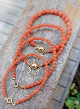 南红手串南红天然飘花极细手串