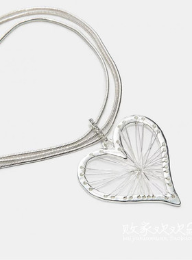 英国代购正品11.28 2025潮流导向 饰品新款 爱心吊坠设计项链