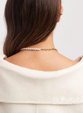 英国代购正品11.28 2025潮流导向 饰品新款 珍珠AB款设计项链