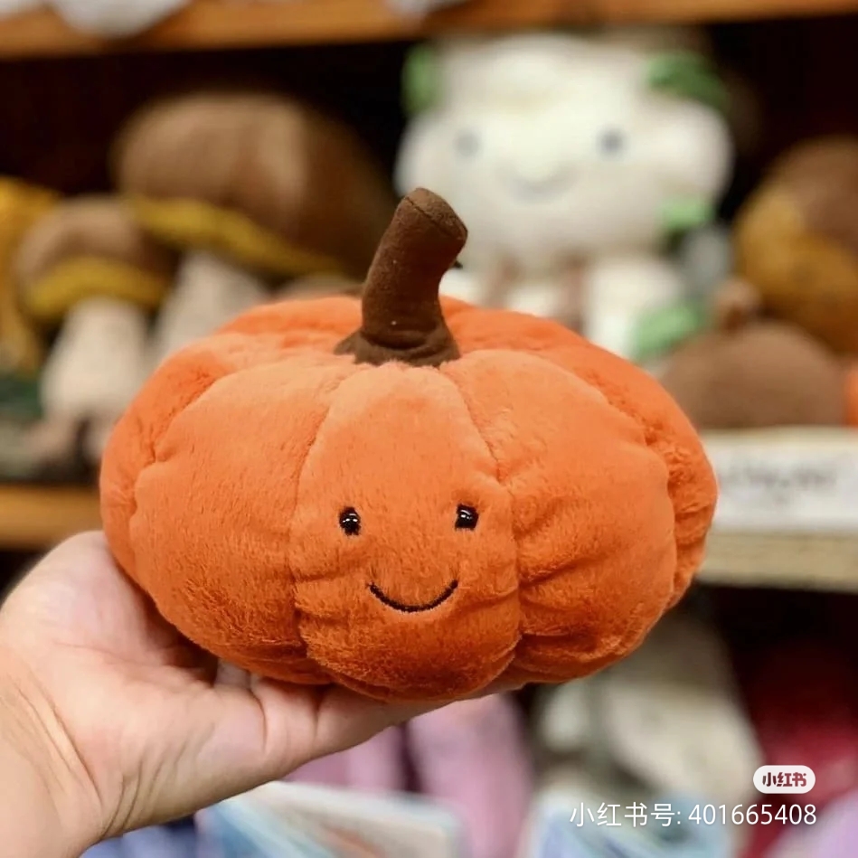 国内现货 04.22  jellycat Squishy Squash 万圣节南瓜毛绒玩具 - 图1