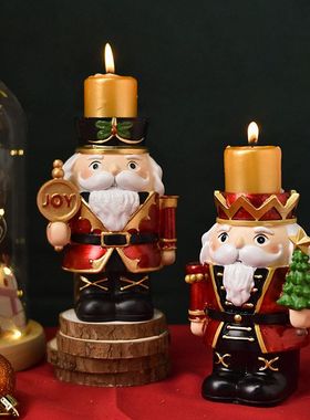 新款胡桃夹子烛台摆件