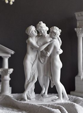 北欧神话人物三女神艺术品雕塑