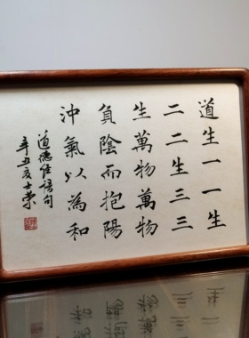 道生一三生万物万物负阴而抱阳