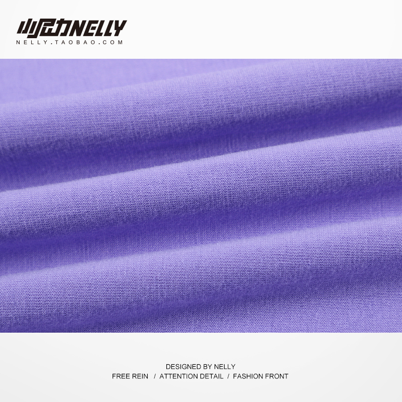 美式复古纯棉短袖t恤男夏季潮牌小众五分袖宽松嘻哈高街半袖体恤 - 图2