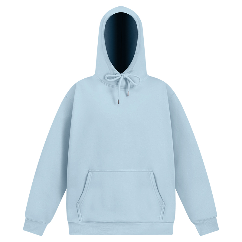 NELY小尼力连帽卫衣男女2025新款秋冬美式街头情侣重磅纯色上衣服 - 图3