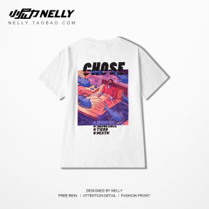 2019夏季新款嘻哈ins超火的短袖