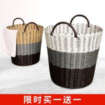 Dirty Laundry Containing Basket Laundry Basket of clothes Woven Basket Loading Clothing Toy Frame Home Ins Sweaters Basket Barrel God