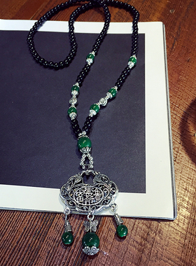 复古民族风长款韩版挂件毛衣链