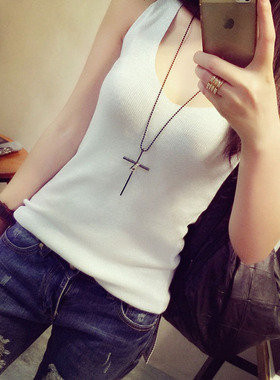 十字架戒指日韩风女士毛衣链新品