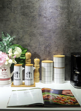 田园风厨房瓷砖展厅组合工艺品