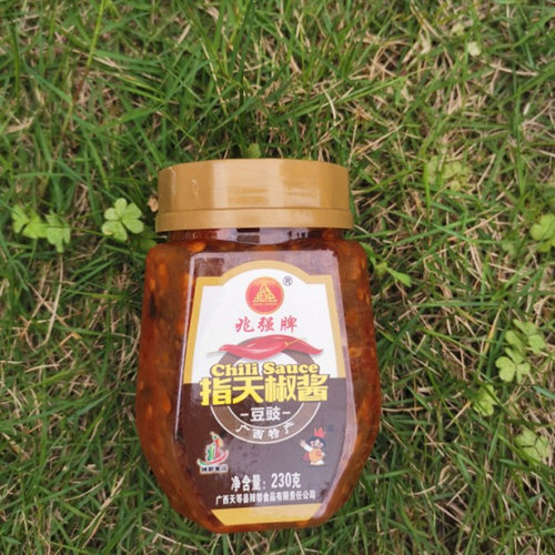 兆强牌指天椒辣椒酱230g*5瓶蒜蓉豆豉柠檬酸梅山黄皮天等特产酸辣 - 图3
