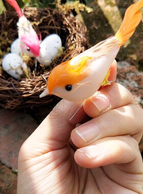 户外仿真可爱风鸟窝电视柜工艺品