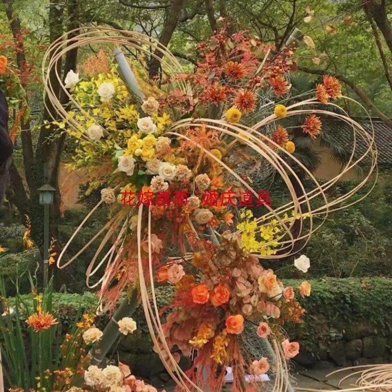 婚庆道具DIY竹丝竹条薄竹片竹编园艺花艺婚礼舞台背景墙橱窗装饰,淘宝优惠券,粉丝福利购,淘宝优惠卷