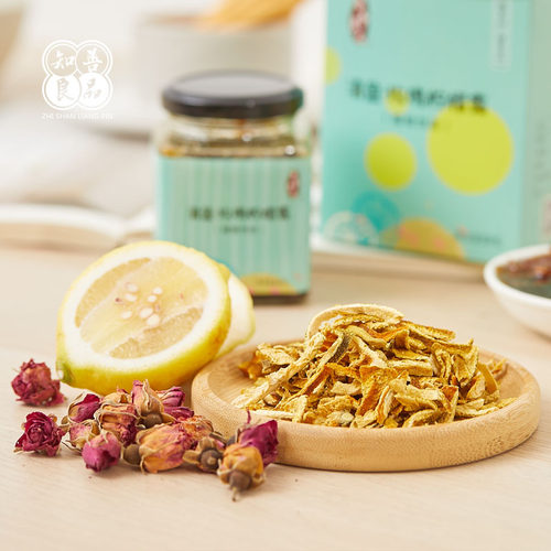 挚善良品 清盈露玫瑰陈皮柠檬膏冰糖玫瑰茶祛油腻脸滑滑包邮 - 图1