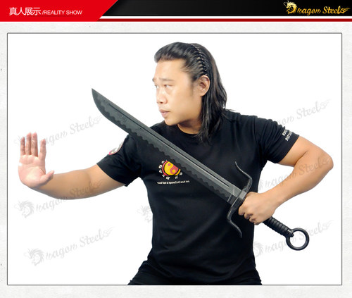 台湾龙裕南刀/安全对抗练习刀/强化塑料塑钢长刀道具/武术实战表 - 图1