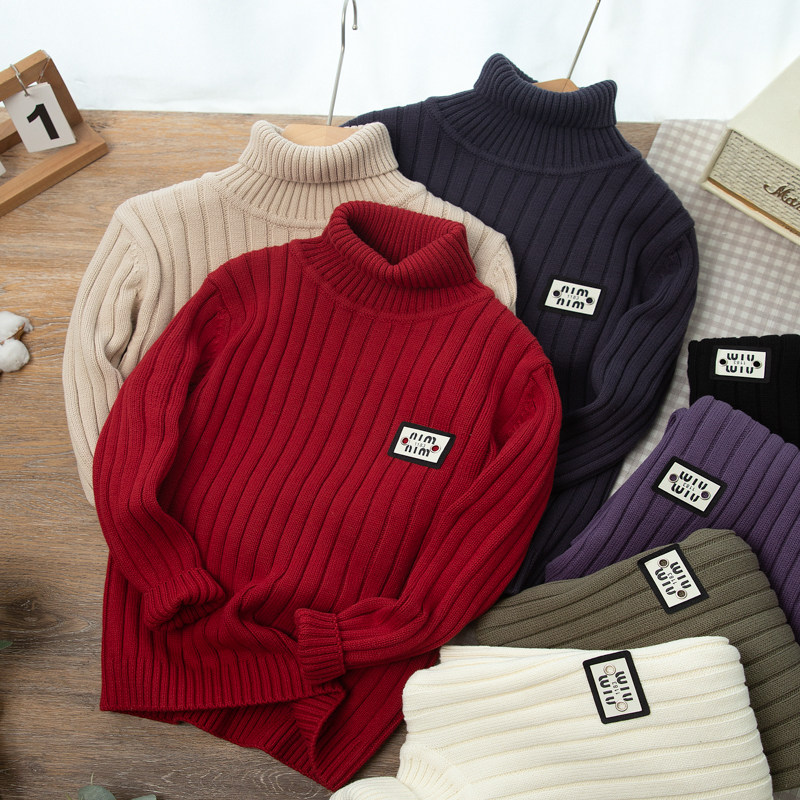 男童高领毛衣秋冬季2026新款儿童毛线衣中大童男孩内搭全棉针织衫,淘宝优惠券,粉丝福利购,淘宝优惠卷