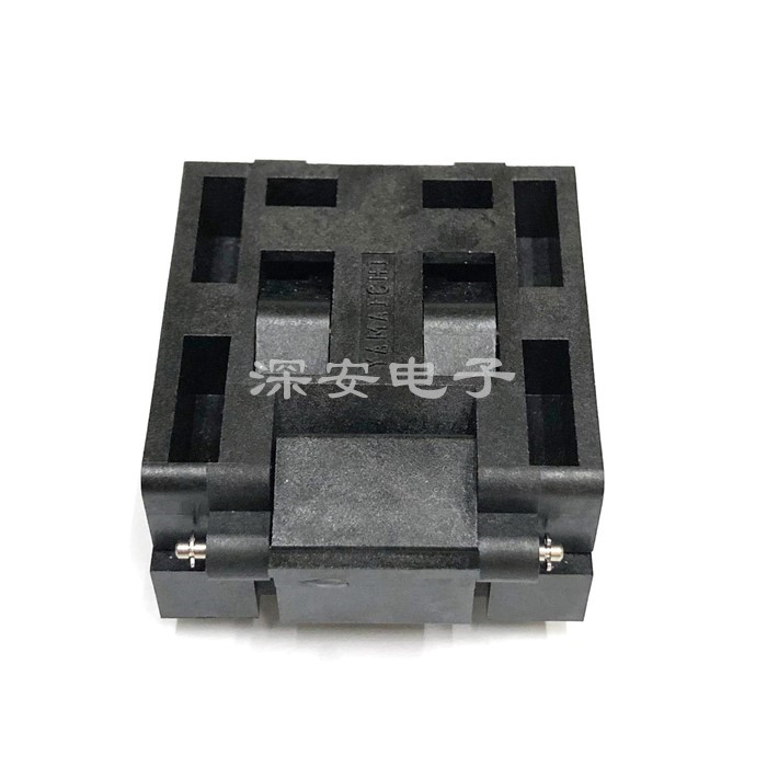 QFP80测试座 IC51-0804-795 间距0.65 烧录插座 含脚宽16.8mm - 图0