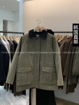 South Korea Direct mail East gate 2023 Autumn Winter New OBJECT Jacket Short cotton jacket 21190797