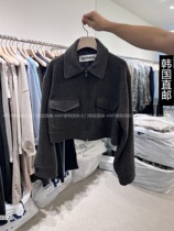 Amy Korea Direct Mail East Gate 2023 Autumn Winter New OATMEAL Jacket Jacket 21180495