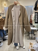 East Gate 2023 Autumn Winter New HOJAE Jacket Mid large coat Two sides wearing 21180430