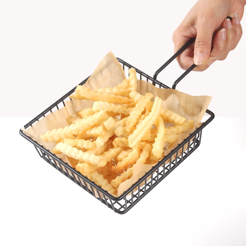美式薯条篮创意小吃篮炸鸡翅面包筐炸篮酒吧餐厅油炸食品盘子容器 - 图0