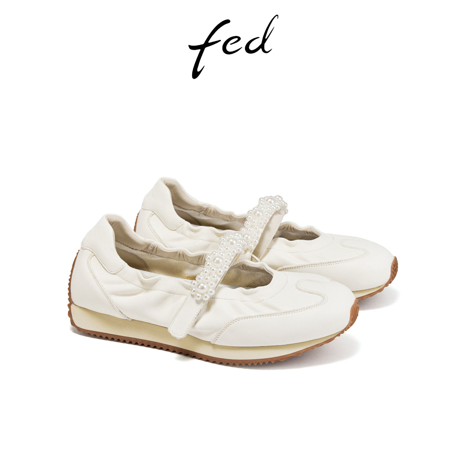 fed头层牛皮女鞋秋季平底真皮复古休闲鞋女健步鞋运动玛丽珍鞋女,淘宝优惠券,粉丝福利购,淘宝优惠卷