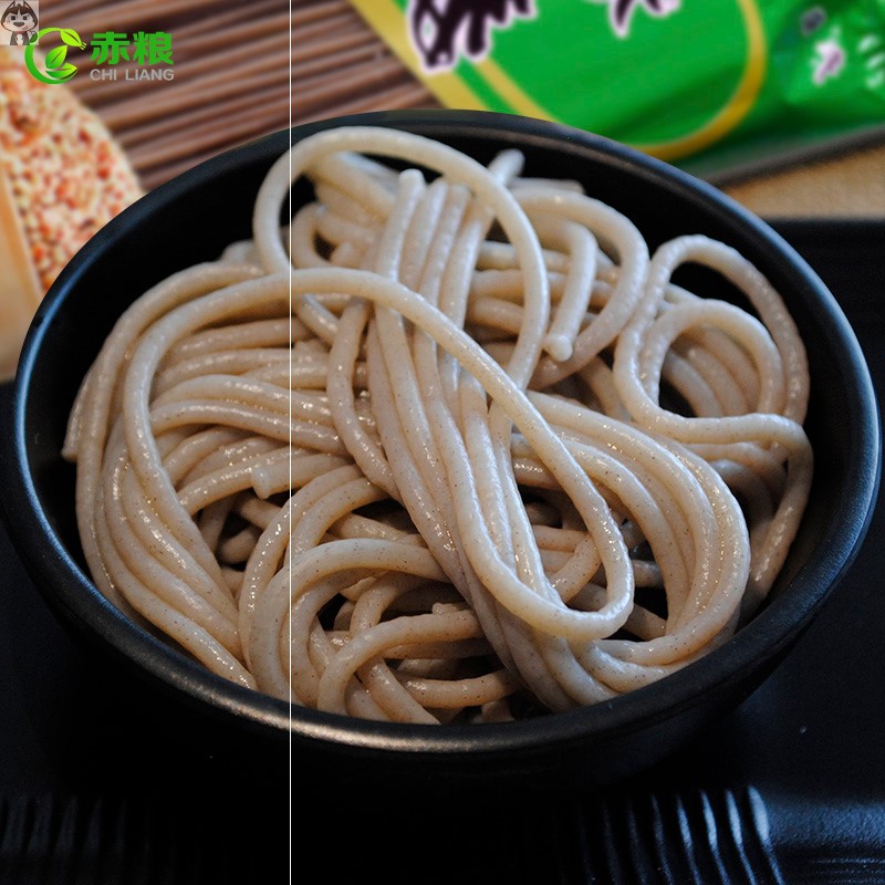 陕西荞麦面饸络面条农家粗粮饸烙糖友挂面冷面干饸饹低脂孕妇-图2