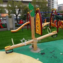 Kindergarten Imported Wooden Seesaw Seesaw Seesaw Park Hardwood Park Solid Wood Communal Outdoor Wooden Biathlon Stilts