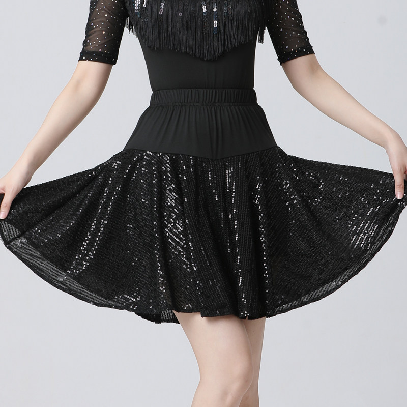 三步踩半身裙拉丁舞短裙跳舞裙广场舞裙子亮片大摆裙吉特巴交谊舞,淘宝优惠券,粉丝福利购,淘宝优惠卷