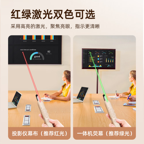 HP惠普多功能激光翻页笔充电ppt教师用触控投影仪笔幻灯片翻页器多媒体遥控器遥控笔讲课电子教鞭红外线教学-图2