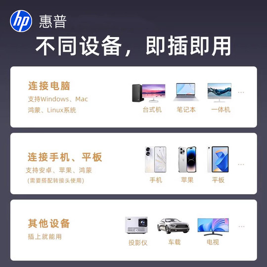 惠普U盘128g大容量256g金属3.1高速车载电脑优盘官方正品旗舰店