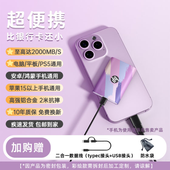 HP creative painted mobile high-speed hard drive