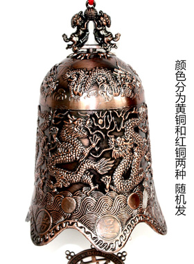 麒麟九龙铜风铃大号铜铃铛铜钟
