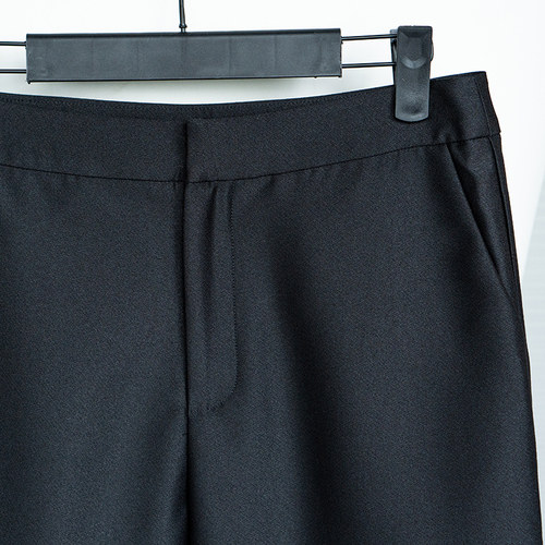 罗衣气质通勤黑色套装女夏季时尚休闲无袖上衣九分裤两件套09029 - 图3