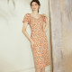 Luo Yi Elegant Floral Slit Dress