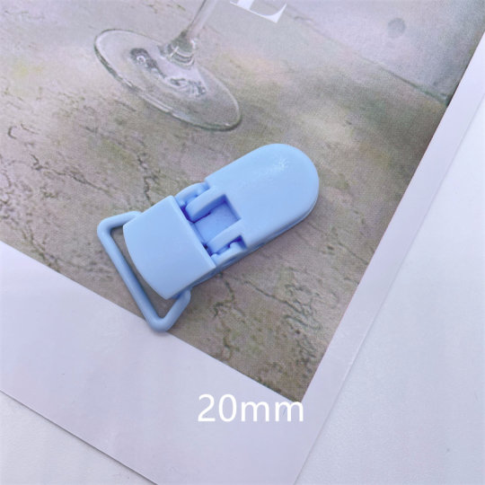 20mm奶嘴夹鸭嘴夹塑料夹多功能夹子鳄鱼夹牙胶DIY安抚夹透明插扣