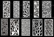 Nordic Iron Art Screen Partition Steel Sheet Sculpture Flower Office Creative Flower Gögen Kanguan Catering Shop Cassette Partition