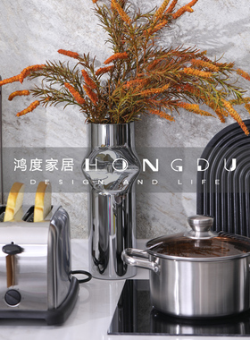 茶色盖锅具厨房组合套装