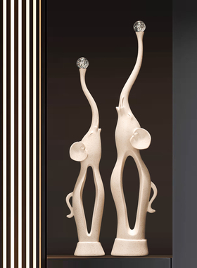 大象摆件招财旺宅高档乔迁装饰品