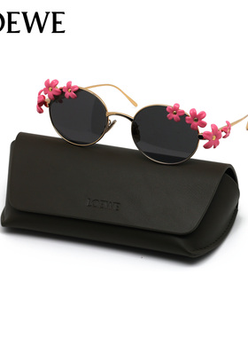 LOEWE/罗意威 女士款时尚金属边 复古太阳眼镜 墨镜框架 LW40173U