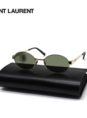 YSL圣罗兰 时尚椭圆形墨镜防紫外线休闲百搭太阳眼镜男女 SL 692