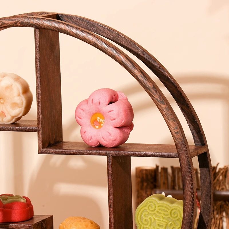 订婚摆件新中式甜品台点心桌面摆盘盒婚宴布置全套糕点摆台展示架