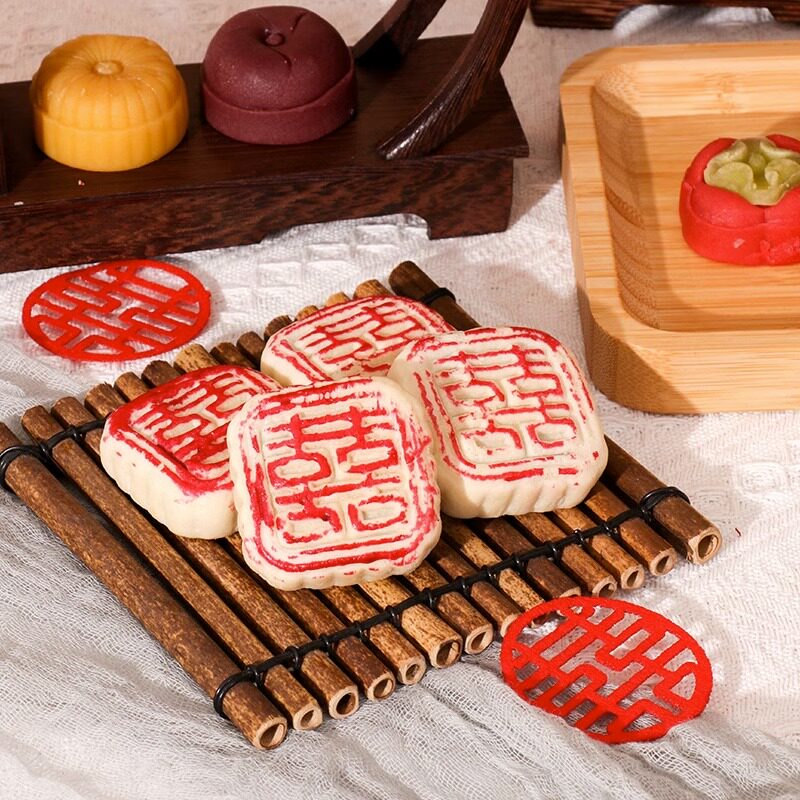 订婚摆件新中式甜品台点心桌面摆盘盒婚宴布置全套糕点摆台展示架