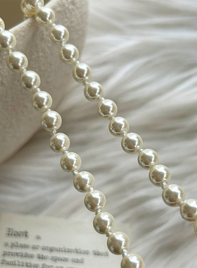 明星同款珍珠锁骨链磁吸扣时尚小众设计甜酷风项链