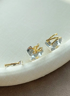 ins韩系潮流多层线条镂空戒指女简约高级感指环小众百搭食指戒指