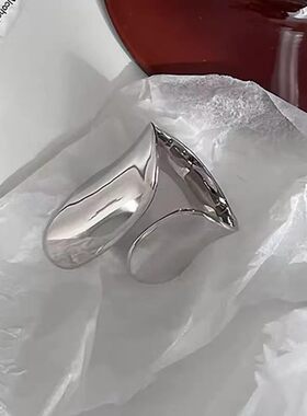 网红小众镀金开口可调女戒