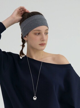 向日葵欧尼同款水滴吊坠项链女韩国小众设计简约长款毛衣链