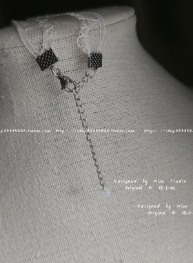 不褪色白蕾丝choker短款锁骨链